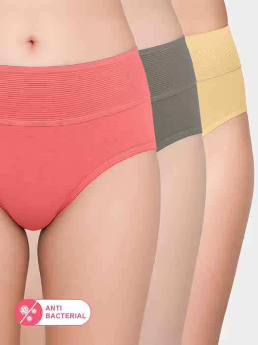 Susie Multicolor Solid Tummy Tucker Panty Combo AU